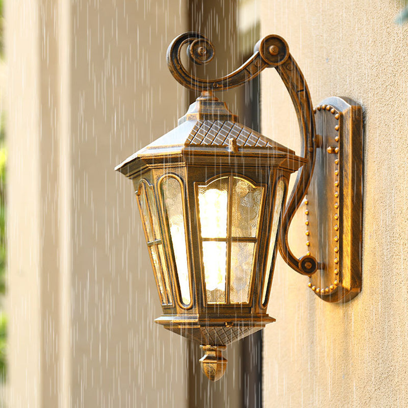 Vintage Lantern Style Wall Mount Lamp