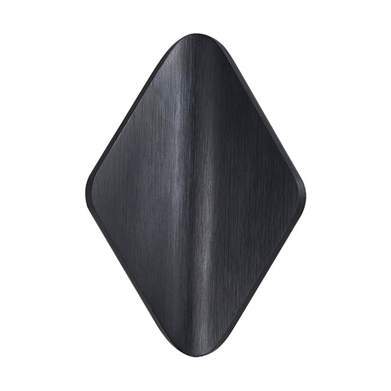 Concave Rhombus Metal Wall Sconce Modern LED Black/Gold/Coffee Sconce Light for Living Room Clearhalo 'Cast Iron' 'Glass' 'Industrial' 'Modern wall lights' 'Modern' 'Tiffany' 'Traditional wall lights' 'Wall Lamps & Sconces' 'Wall Lights' Lighting' 211192