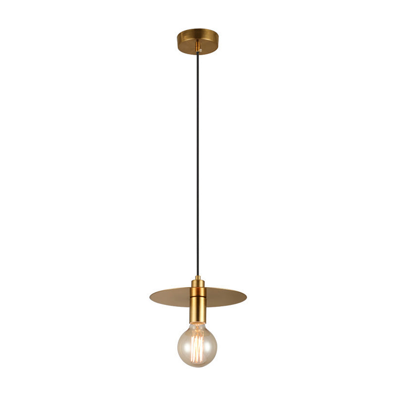 Geometrical Shaped Ceiling Light Postmodern Metallic 1 Head Gold Hanging Pendant Light Gold D Clearhalo 'Ceiling Lights' 'Lighting' 'Pendant Lights' 2121200_b493df42-16b0-4703-a304-513f9b1802c2