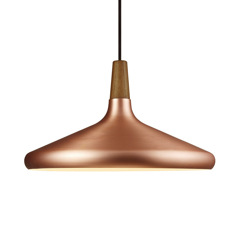 Cone Shade Ceiling Light Simplicity Metallic 1��Head Dining Room Pendant Light Fixture Gold Large Clearhalo 'Ceiling Lights' 'Modern Pendants' 'Modern' 'Pendant Lights' 'Pendants' Lighting' 2121213