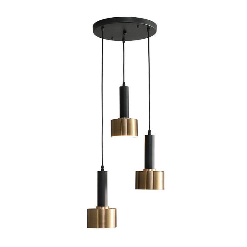 Brass Grenade Shaped Ceiling Light Simplicity 3 Heads Metallic Suspension Light Fixture Clearhalo 'Ceiling Lights' 'Modern Pendants' 'Modern' 'Pendant Lights' 'Pendants' Lighting' 2121262