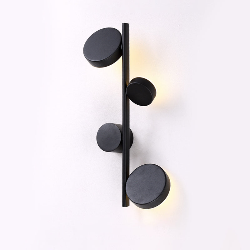 Circle Wall Mount Light Post-Modern Metallic Living Room LED Wall Lighting for Living Room Clearhalo 'Cast Iron' 'Glass' 'Industrial' 'Modern wall lights' 'Modern' 'Tiffany' 'Traditional wall lights' 'Wall Lamps & Sconces' 'Wall Lights' Lighting' 2121489