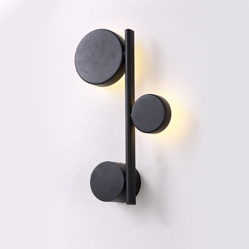 Circle Wall Mount Light Post-Modern Metallic Living Room LED Wall Lighting for Living Room Clearhalo 'Cast Iron' 'Glass' 'Industrial' 'Modern wall lights' 'Modern' 'Tiffany' 'Traditional wall lights' 'Wall Lamps & Sconces' 'Wall Lights' Lighting' 2121494