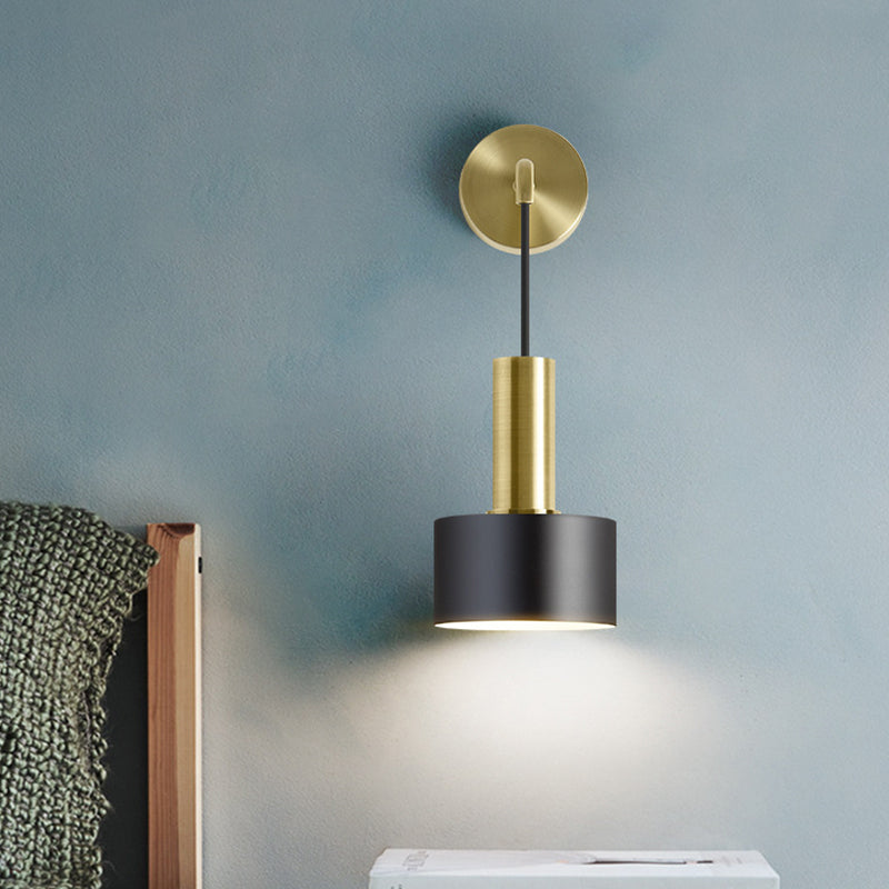 Simplicity Grenade Shaped Wall Lamp Metallic Single Bedside Wall Lighting Fixture Clearhalo 'Cast Iron' 'Glass' 'Industrial' 'Modern wall lights' 'Modern' 'Tiffany' 'Traditional wall lights' 'Wall Lamps & Sconces' 'Wall Lights' Lighting' 2121524