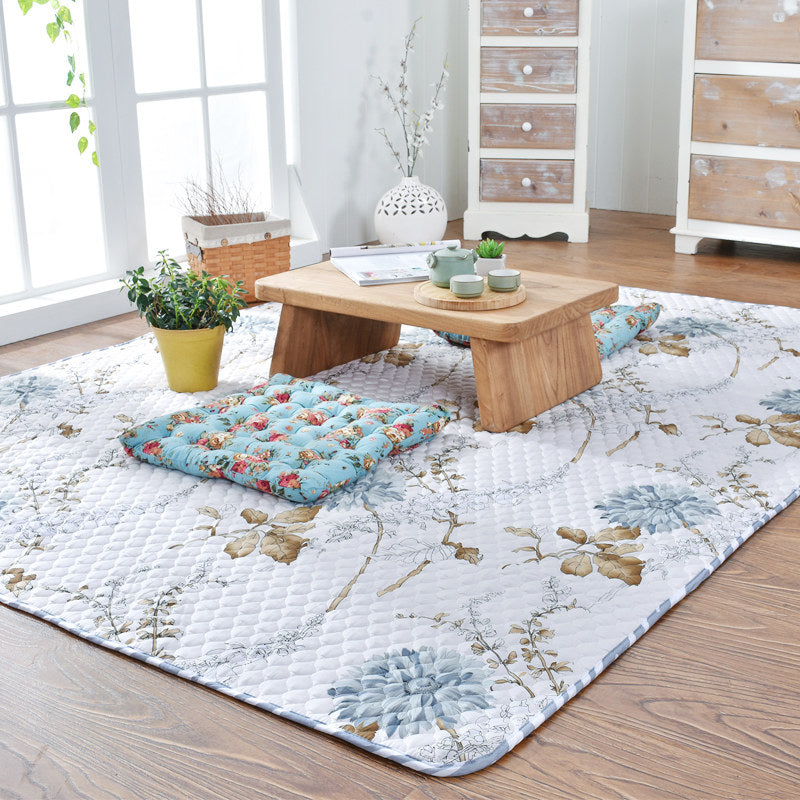 Aesthetics Botanic Rug Multi-Color Nordic Rug Cotton Machine Wash Padded Quilt Rug Clearhalo 'Area Rug' 'Rug' 2121627