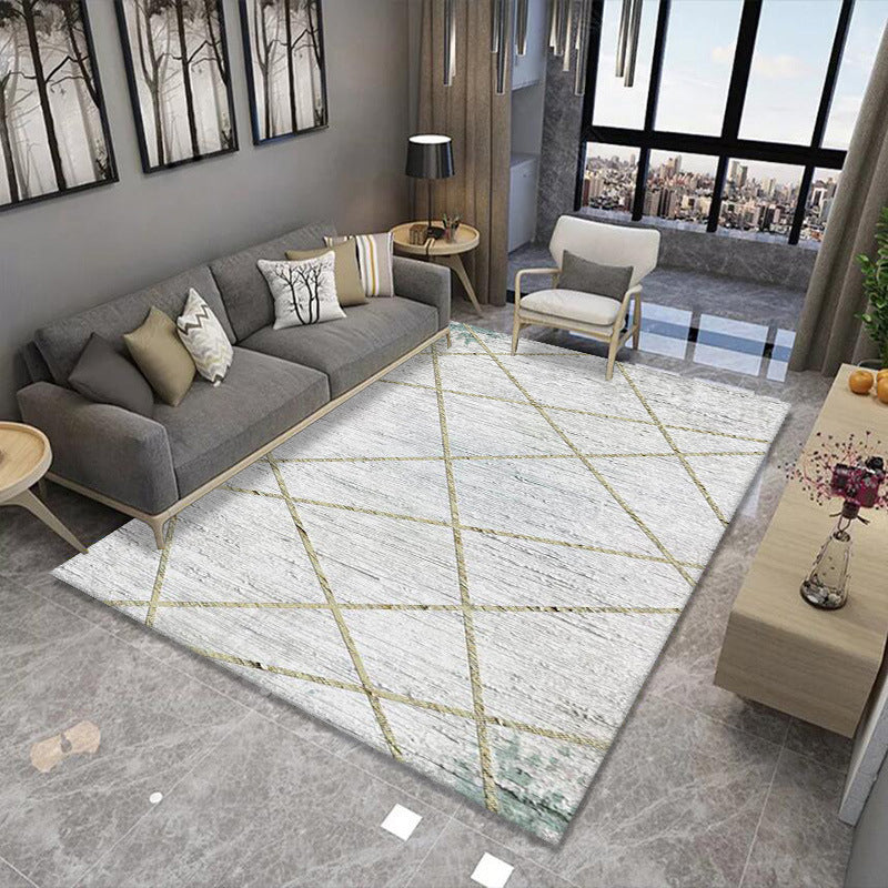 Artistic Multicolor Geometric Rug Polypropylene Simplicity Rug Stain Resistant Pet Friendly Non-Slip Carpet for Living Room Beige Clearhalo 'Area Rug' 'Rug' 2121778