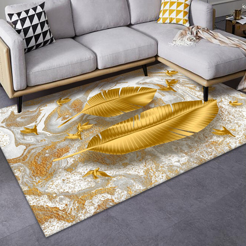 Artistic Multicolor Geometric Rug Polypropylene Simplicity Rug Stain Resistant Pet Friendly Non-Slip Carpet for Living Room Gold Clearhalo 'Area Rug' 'Rug' 2121784