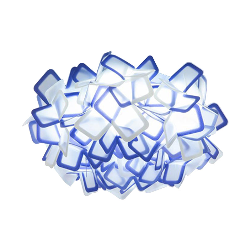 Blossoming Flower Acrylic Flush Mount Contemporary Led White/Black/Blue Flush Ceiling Light Fixture Clearhalo 'Ceiling Lights' 'Close To Ceiling Lights' 'Close to ceiling' 'Flush mount' Lighting' 212202