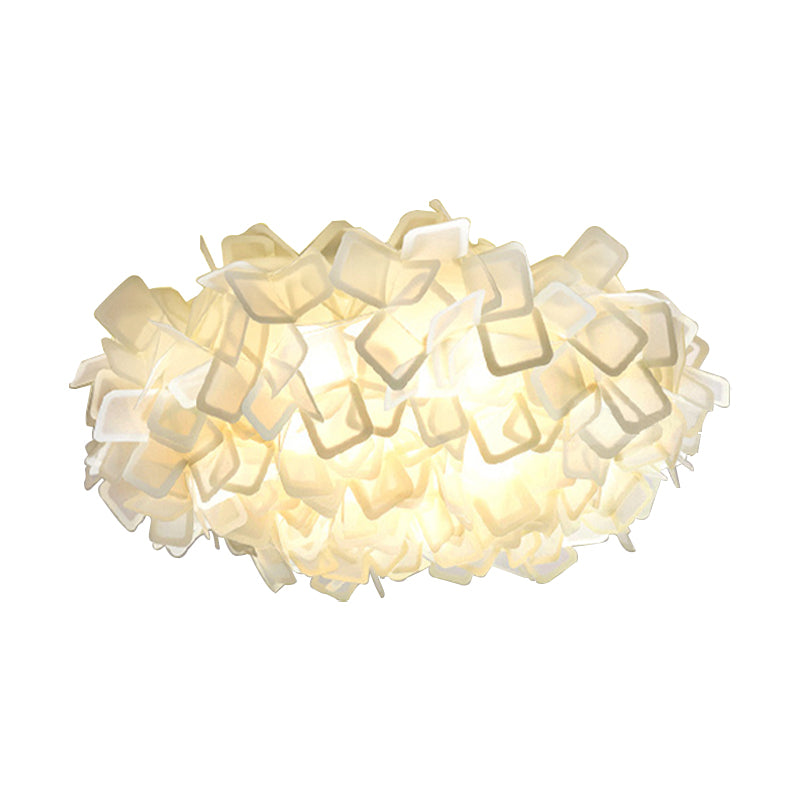 Blossoming Flower Acrylic Flush Mount Contemporary Led White/Black/Blue Flush Ceiling Light Fixture Clearhalo 'Ceiling Lights' 'Close To Ceiling Lights' 'Close to ceiling' 'Flush mount' Lighting' 212206