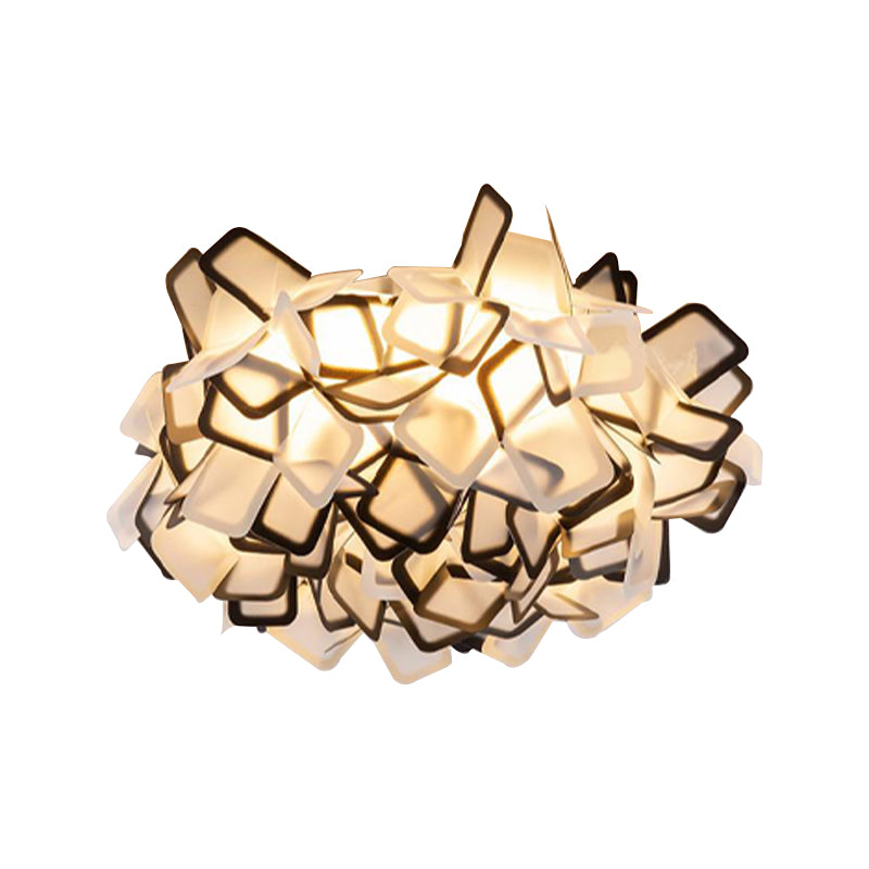 Blossoming Flower Acrylic Flush Mount Contemporary Led White/Black/Blue Flush Ceiling Light Fixture Clearhalo 'Ceiling Lights' 'Close To Ceiling Lights' 'Close to ceiling' 'Flush mount' Lighting' 212216