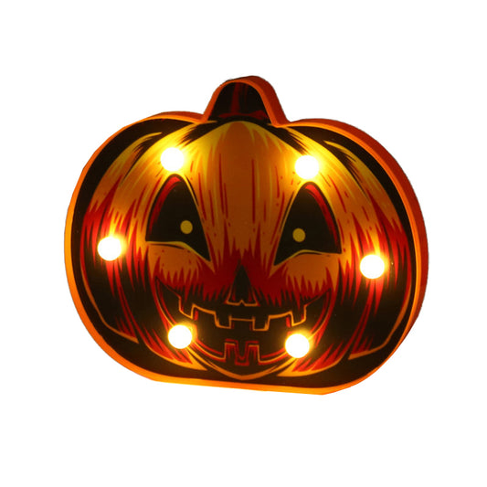 Pumpkin Shaped Bedroom Battery Table Lamp Plastic Kids Style LED Nightstand Lighting Clearhalo 'Night Lights' 'Wall Lights' Lighting' 2137438