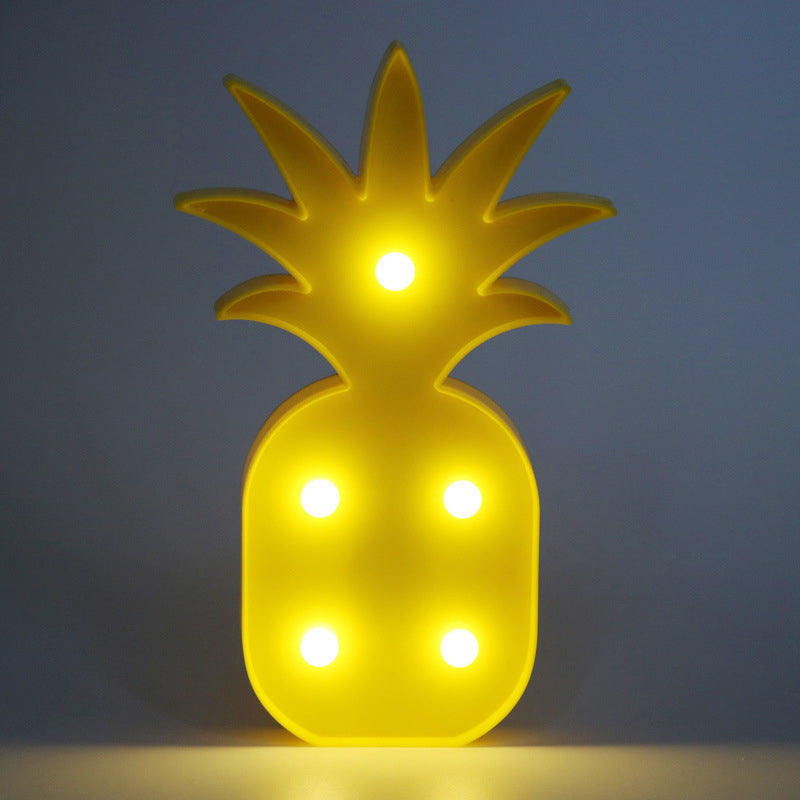 Plastic Fruit Shaped LED Table Lamp Childrens Battery Nightstand Light for Bedroom Clearhalo 'Night Lights' 'Wall Lights' Lighting' 2137456