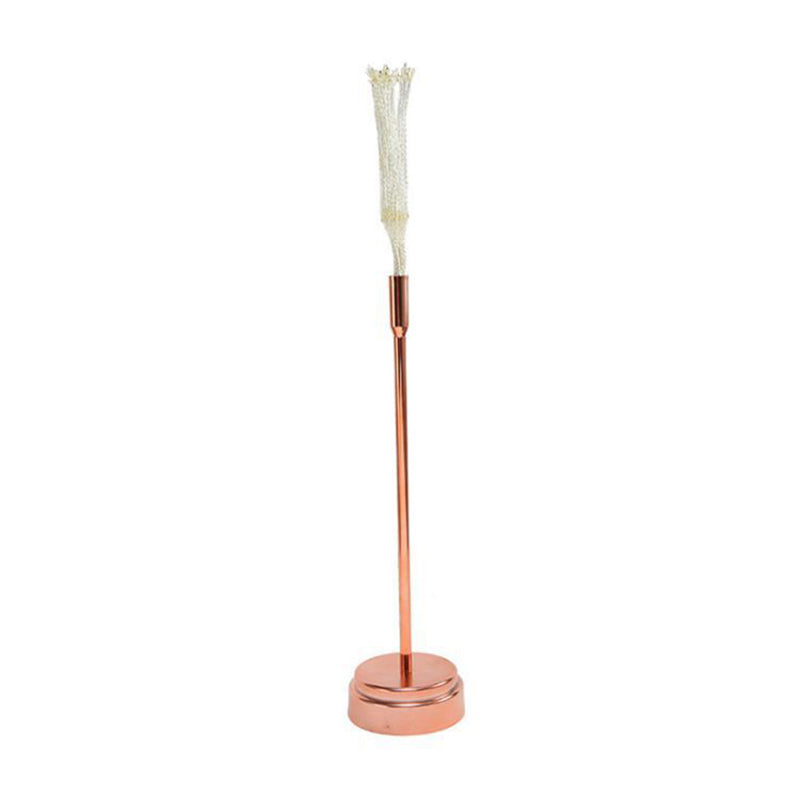 Rose Gold Firework Battery Table Lamp Modern Metallic LED Nightstand Lighting for Girls Bedroom Clearhalo 'Night Lights' 'Wall Lights' Lighting' 2137634