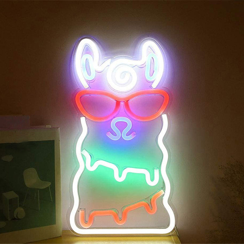 Plastic Cartoon Shaped USB Wall Lighting Artistic LED Neon Night Light for Living Room Clearhalo 'Night Lights' 'Wall Lights' Lighting' 2137748