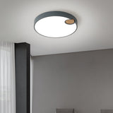 12"/16"/19.5" Dia Circle Flush Mount Nordic Acrylic Grey LED Flush Mount Lamp in White/Warm/Natural Light for Bedroom Clearhalo 'Ceiling Lights' 'Close To Ceiling Lights' 'Close to ceiling' 'Flush mount' Lighting' 213919