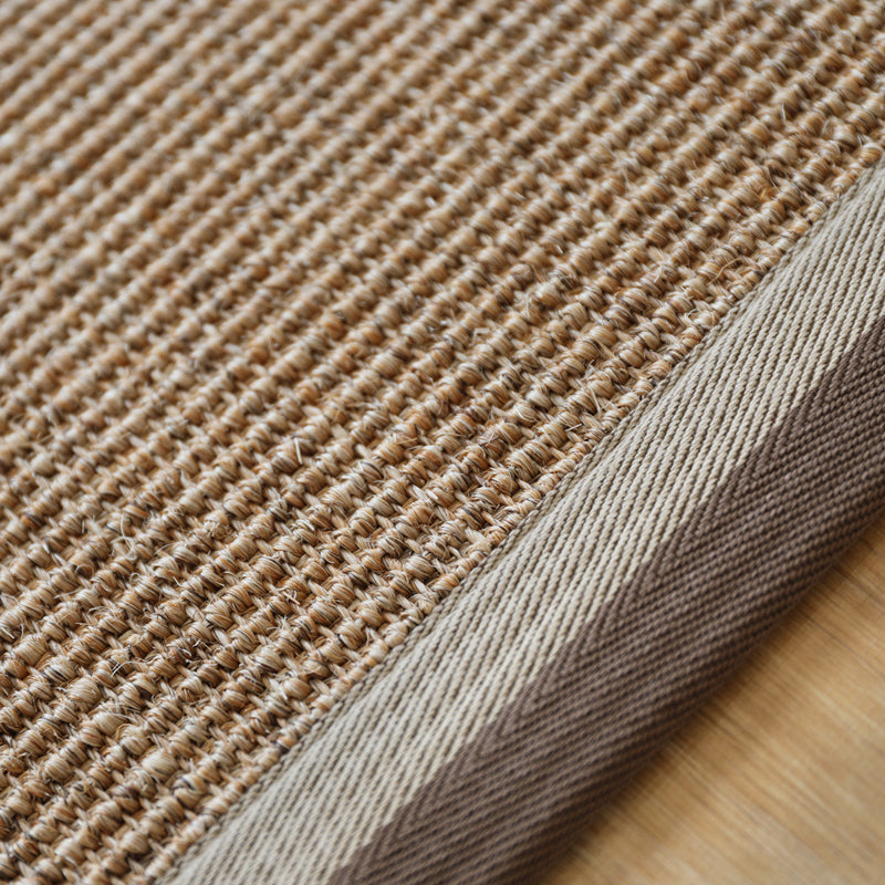 Natural Plain Rug Multicolor Farmhouse Rug Sisal Pet Friendly Machine Washable Anti-Slip Backing Carpet for Home Clearhalo 'Area Rug' 'Rug' 2140854