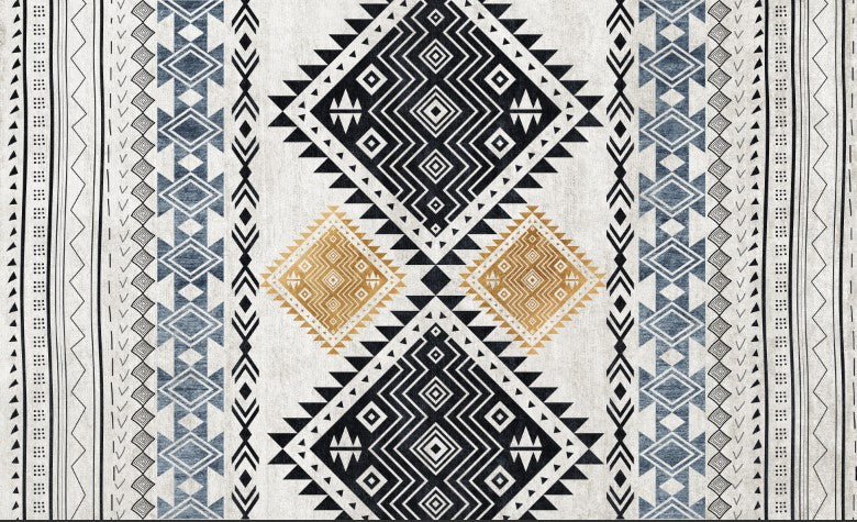 Fancy Moroccan Rug Multicolor Symmetric Geometry Rug Stain Resistant Non-Slip Machine Washable Rug for Home Decor Clearhalo 'Area Rug' 'Moroccan' 'Rugs' Rug' 2141485