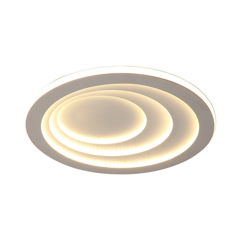 Acrylic Ripples Flush Ceiling Light 16"/19.5"/23.5" Wide Modern Ceiling Mounted Fixture in Warm/White Light Clearhalo 'Ceiling Lights' 'Close To Ceiling Lights' 'Close to ceiling' 'Flush mount' Lighting' 214213