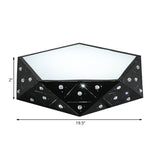 Geometric Flushmount Light Nordic Acrylic LED Black/White Flush Mount Fixture with Crystal Accents, 16"/19.5" Wide Clearhalo 'Ceiling Lights' 'Close To Ceiling Lights' 'Close to ceiling' 'Flush mount' Lighting' 214231