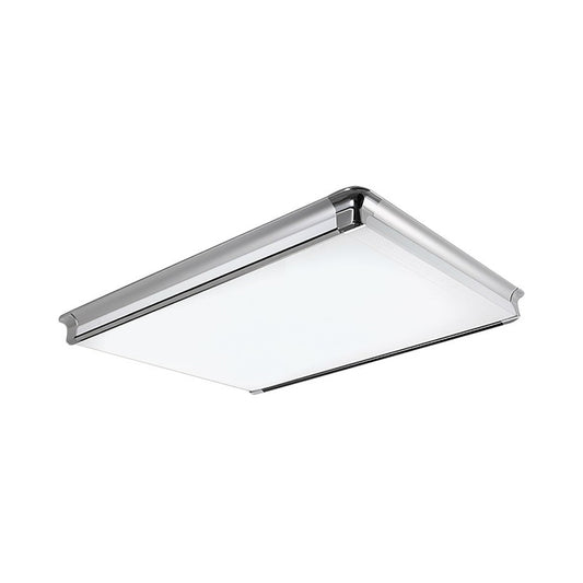 Rectangular Flush Ceiling Light Simplicity Acrylic 16.5"/24.5"/25.5" Wide LED Living Room Flushmount Lighting Clearhalo 'Ceiling Lights' 'Close To Ceiling Lights' 'Close to ceiling' 'Flush mount' Lighting' 214362