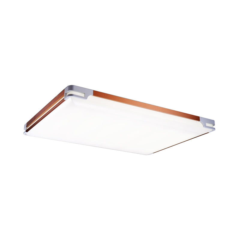 Thin Acrylic Ceiling Light Fixture Simplicity 20.5"/25"/35" Wide LED Brown Flushmount Lighting Clearhalo 'Ceiling Lights' 'Close To Ceiling Lights' 'Close to ceiling' 'Flush mount' Lighting' 214506