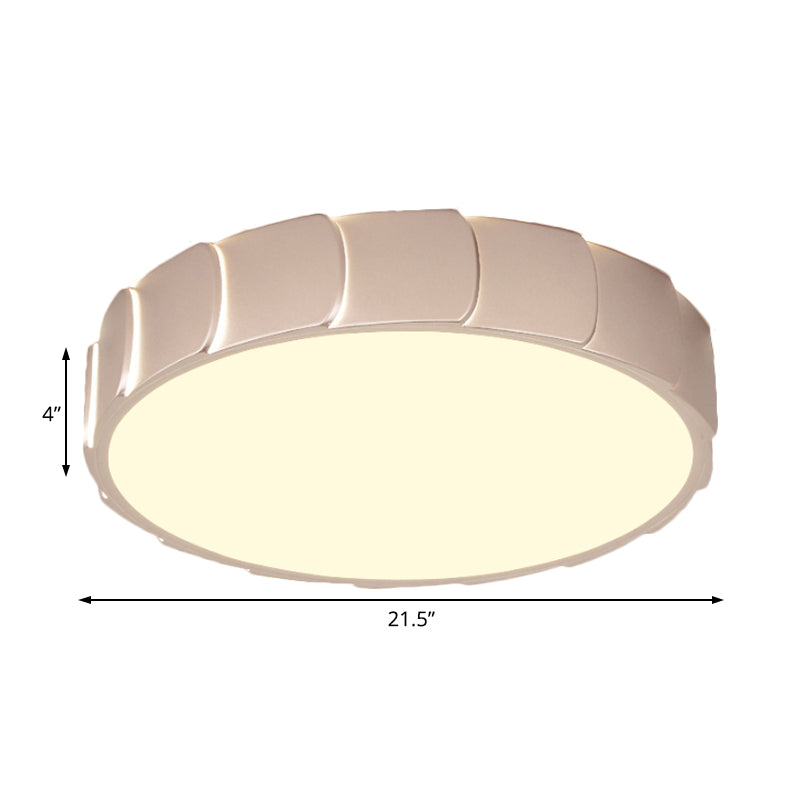 Simple LED Flush Mount with Acrylic Shade Rose Gold Circular Flush Ceiling Light in Warm/White Light Clearhalo 'Ceiling Lights' 'Close To Ceiling Lights' 'Close to ceiling' 'Flush mount' Lighting' 214554