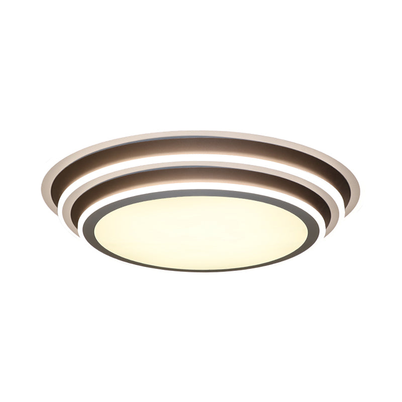 Multi-Layer Bedroom Flushmount Lighting Acrylic 19.5"/32" Wide Simple LED Flush Ceiling Light in Warm/White Light Clearhalo 'Ceiling Lights' 'Close To Ceiling Lights' 'Close to ceiling' 'Flush mount' Lighting' 214576