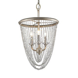 Wire Mesh Chandelier Light Modern Metal 3 Lights Gold Pendant Light with Crystal Accent Clearhalo 'Ceiling Lights' 'Chandeliers' 'Modern Chandeliers' 'Modern' Lighting' 215179