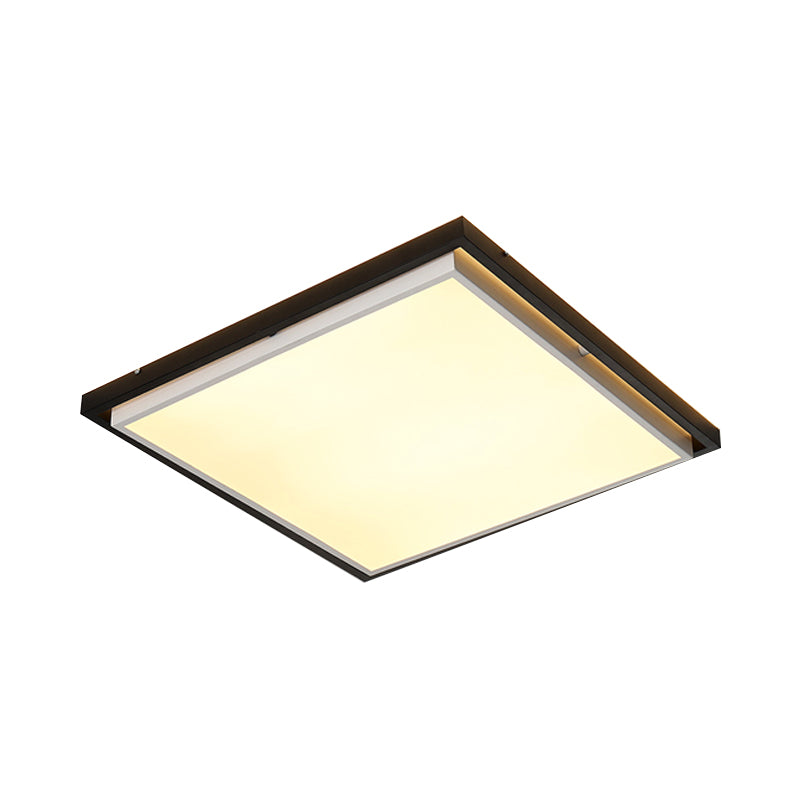 Simple Ultra Thin Acrylic LED Flush Light 18"/21.5"/35.5" Wide Bedroom Ceiling Lighting Fixture in Warm/White Light Clearhalo 'Ceiling Lights' 'Close To Ceiling Lights' 'Close to ceiling' 'Flush mount' Lighting' 215617