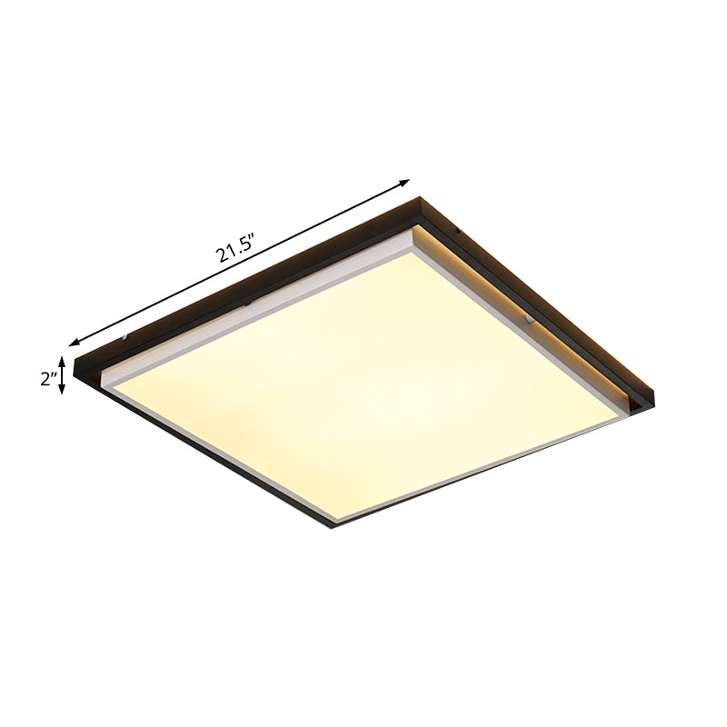 Simple Ultra Thin Acrylic LED Flush Light 18"/21.5"/35.5" Wide Bedroom Ceiling Lighting Fixture in Warm/White Light Clearhalo 'Ceiling Lights' 'Close To Ceiling Lights' 'Close to ceiling' 'Flush mount' Lighting' 215619