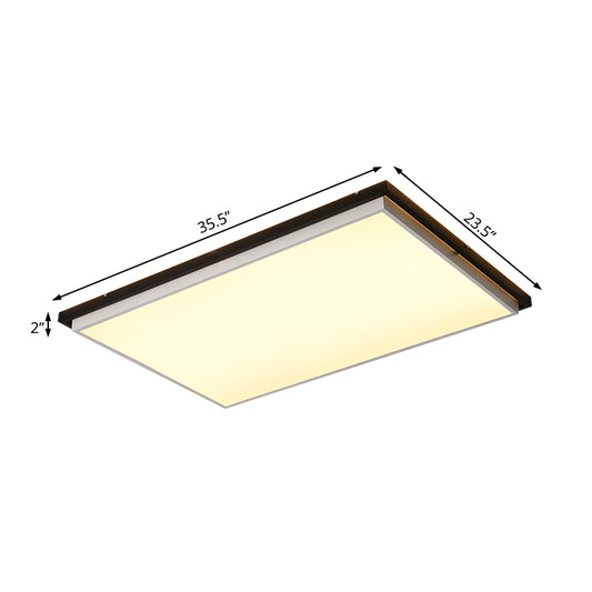 Simple Ultra Thin Acrylic LED Flush Light 18"/21.5"/35.5" Wide Bedroom Ceiling Lighting Fixture in Warm/White Light Clearhalo 'Ceiling Lights' 'Close To Ceiling Lights' 'Close to ceiling' 'Flush mount' Lighting' 215623