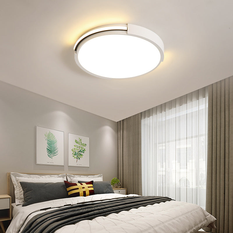 Acrylic Ultra Thin Bedroom Ceiling Light Simplicity LED Flushmount Lighting in Warm/White Light, 16"/19.5" Dia Clearhalo 'Ceiling Lights' 'Close To Ceiling Lights' 'Close to ceiling' 'Flush mount' Lighting' 215905