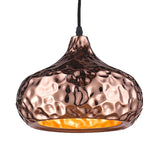 1 Light Hanging Ceiling Light with Bowl Metal Shade Classic Dining Room Pendant Lighting in Rose Gold, 10"/16" Wide Clearhalo 'Ceiling Lights' 'Pendant Lights' 'Pendants' Lighting' 216012