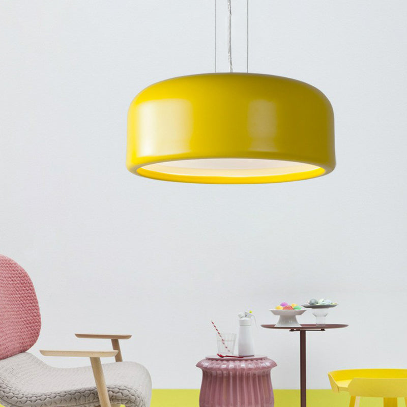 Round Shade Living Room Ceiling Light Acrylic Single Minimalistic Hanging Pendant Light Yellow Clearhalo 'Ceiling Lights' 'Pendant Lights' 'Pendants' Lighting' 2162085_286a4688-f03f-4996-9e1e-87592846f27f