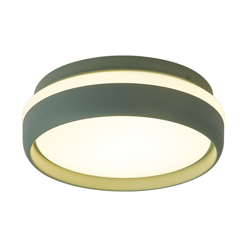 Round LED Flush Mount Minimalist Metallic Kindergarten Flushmount Ceiling Lighting Clearhalo 'Ceiling Lights' 'Close To Ceiling Lights' 'Close to ceiling' 'Flush mount' Lighting' 2162227