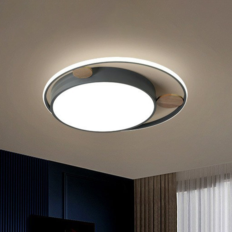 Acrylic Round LED Flush Mount Minimalist Flushmount Ceiling Light for Kids Bedroom Clearhalo 'Ceiling Lights' 'Close To Ceiling Lights' 'Close to ceiling' 'Flush mount' Lighting' 2162382