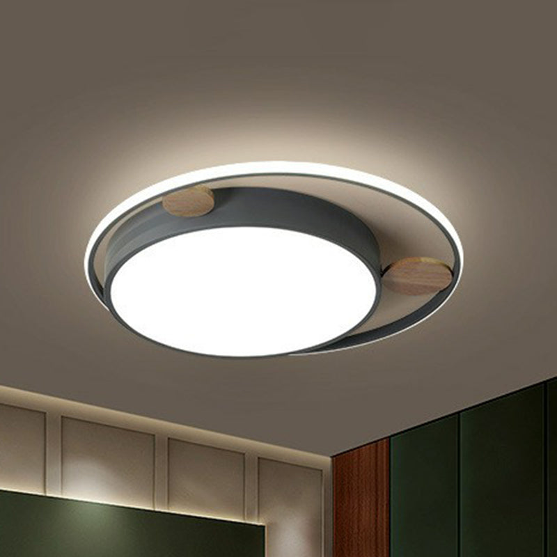 Acrylic Round LED Flush Mount Minimalist Flushmount Ceiling Light for Kids Bedroom Clearhalo 'Ceiling Lights' 'Close To Ceiling Lights' 'Close to ceiling' 'Flush mount' Lighting' 2162383