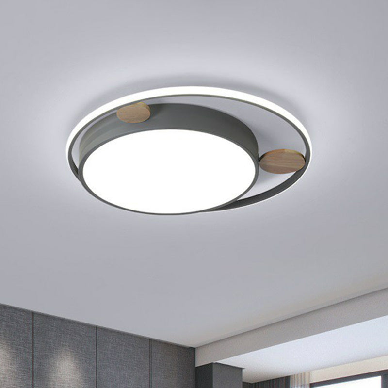 Acrylic Round LED Flush Mount Minimalist Flushmount Ceiling Light for Kids Bedroom Clearhalo 'Ceiling Lights' 'Close To Ceiling Lights' 'Close to ceiling' 'Flush mount' Lighting' 2162385