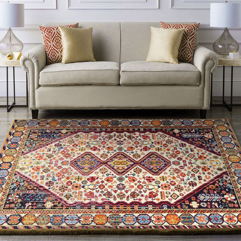 Restoration Tribal Printed Rug Multicolor Bohemian Carpet Synthetics Anti-Slip Backing Stain Resistant Pet Friendly Rug for Room Purple Clearhalo 'Area Rug' 'Bohemian' 'Rugs' Rug' 2170177