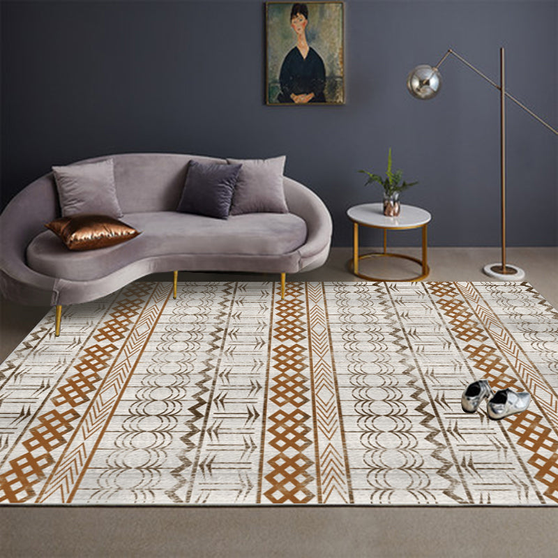 Fashion Boho Chic Rug Multi Color Rhombus Printing Carpet Machine Washable Pet Friendly Anti-Slip Backing Rug for Home Coffee Clearhalo 'Area Rug' 'Bohemian' 'Rugs' Rug' 2170294