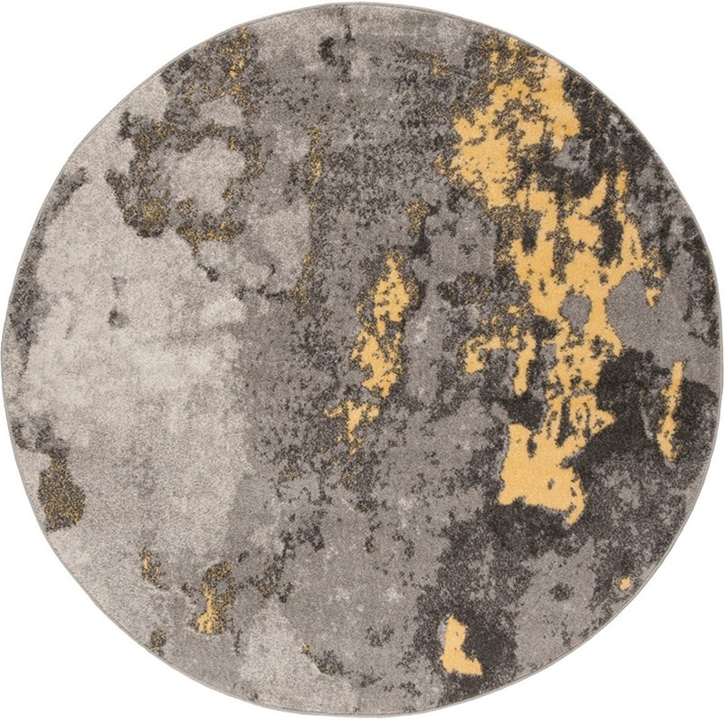 Dark Grey Industrial Style Rug Synthetics Mottled Look Abstract