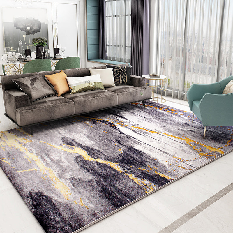 Artistry Steampunk Rug Multi Color Abstract Carpet Non-Slip Backing Washable Pet Friendly Rug for Home Brown Clearhalo 'Area Rug' 'Rug' 2170842