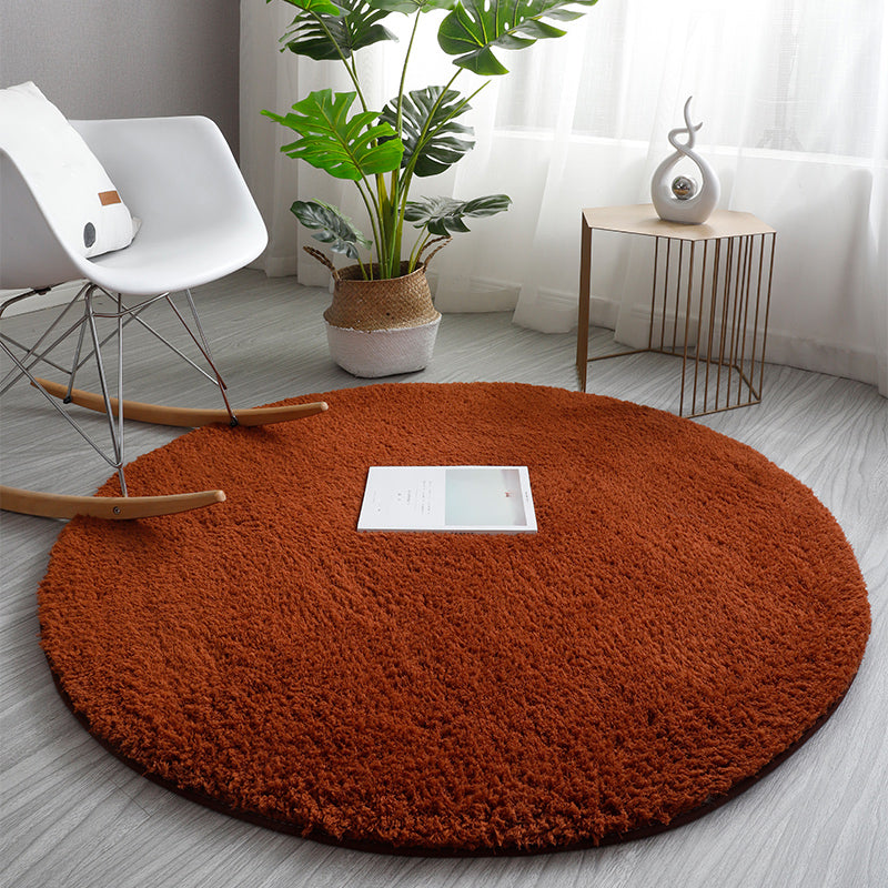 Relaxing Plain Rug Multi Colored Faux Wool Carpet Machine Washable Non-Slip Rug for Bedroom Coffee Clearhalo 'Area Rug' 'Casual' 'Rugs' Rug' 2171199