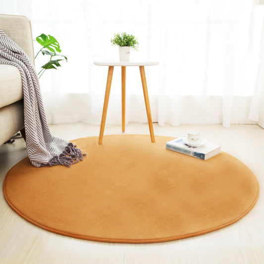 Multi Colored Comfort Rug Polypropylene Plain Rug Washable Non-Slip Pet Friendly Area Carpet for Home Khaki Clearhalo 'Area Rug' 'Casual' 'Rugs' Rug' 2171235