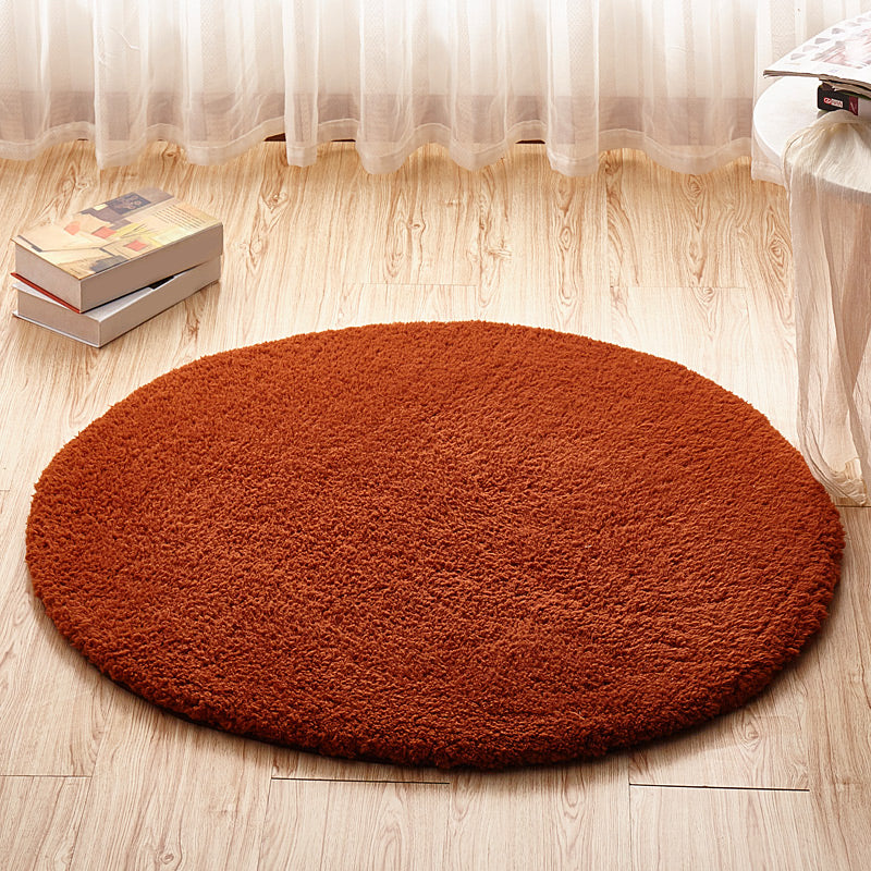 Simplicity Solid Color Rug Multicolor Faux Fleece Carpet Machine Wash Anti-Slip Backing Rug for Bedroom Coffee Clearhalo 'Area Rug' 'Casual' 'Rugs' Rug' 2171250