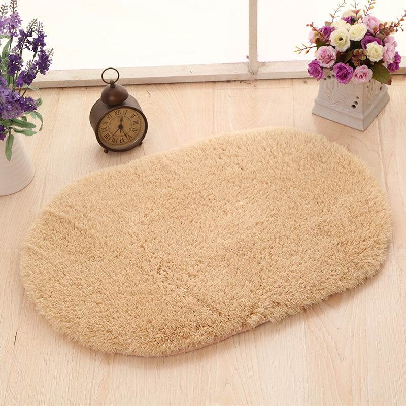 Minimalist Door Rug Multi Colored Plain Rug Polyester Anti-Slip Washable Pet Friendly Indoor Rug Clearhalo 'Area Rug' 'Casual' 'Rugs' Rug' 2171282