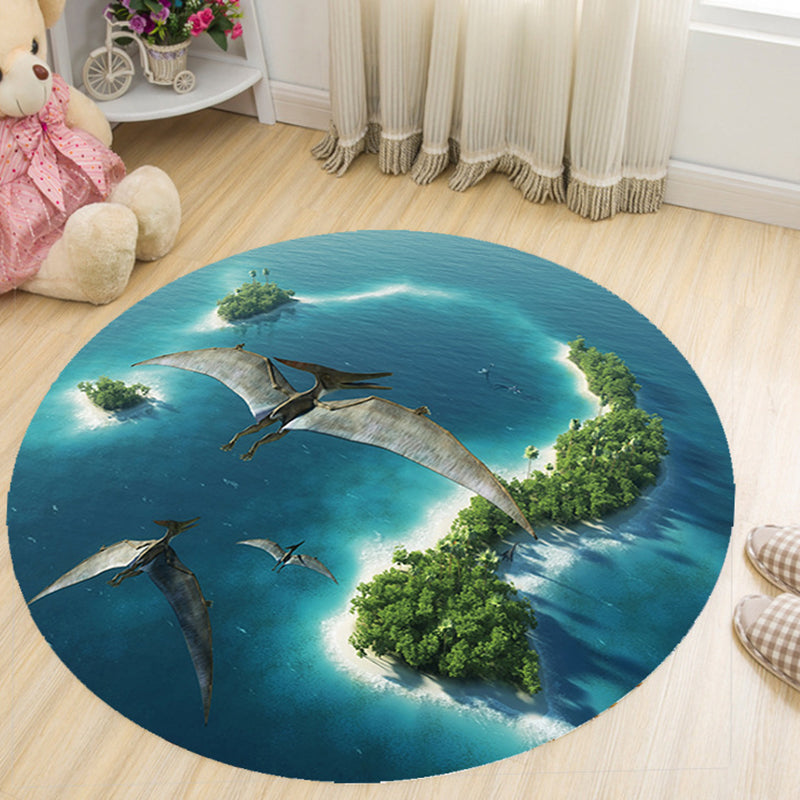 Vivid 3D Print Area Rug Multicolor Contemporary Rug Synthetics Pet Friendly Non-Slip Washable Rug for Bedroom Grey Clearhalo 'Area Rug' 'Rug' 2171422