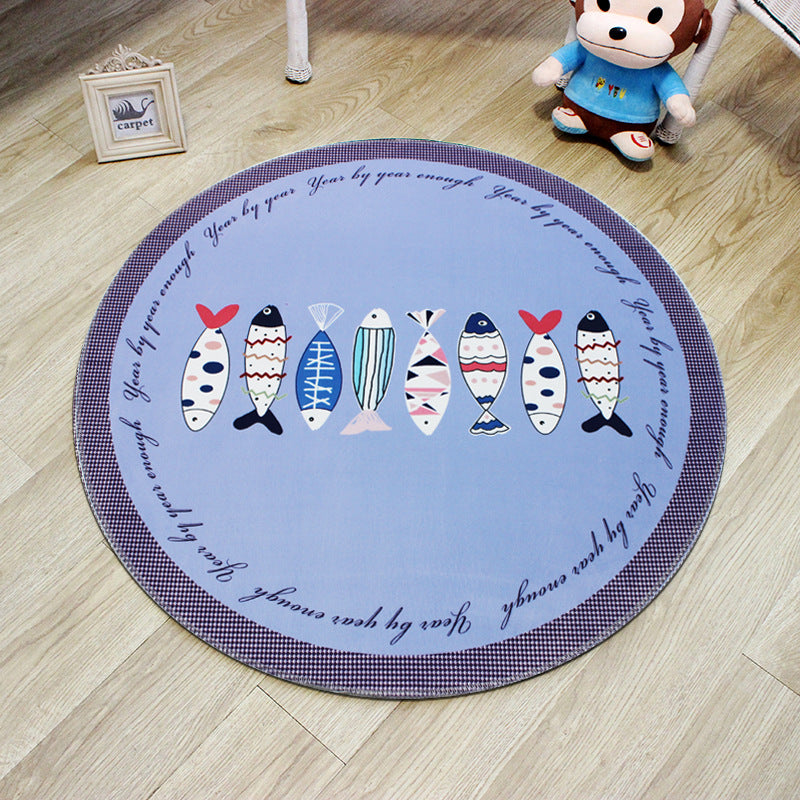 Unique 3D Cartoon Rug Multi Color Novelty Carpet Polypropylene Non-Slip Backing Stain Resistant Washable Rug for Bedroom Clearhalo 'Area Rug' 'Rug' 2171548