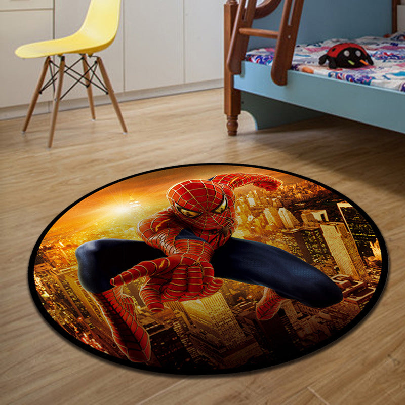 Unique 3D Cartoon Rug Multi Color Novelty Carpet Polypropylene Non-Slip Backing Stain Resistant Washable Rug for Bedroom Yellow-Blue Clearhalo 'Area Rug' 'Rug' 2171564