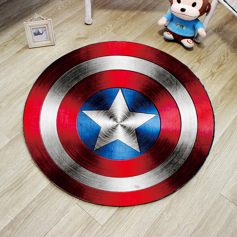 Unique 3D Cartoon Rug Multi Color Novelty Carpet Polypropylene Non-Slip Backing Stain Resistant Washable Rug for Bedroom Red-Blue Clearhalo 'Area Rug' 'Rug' 2171566